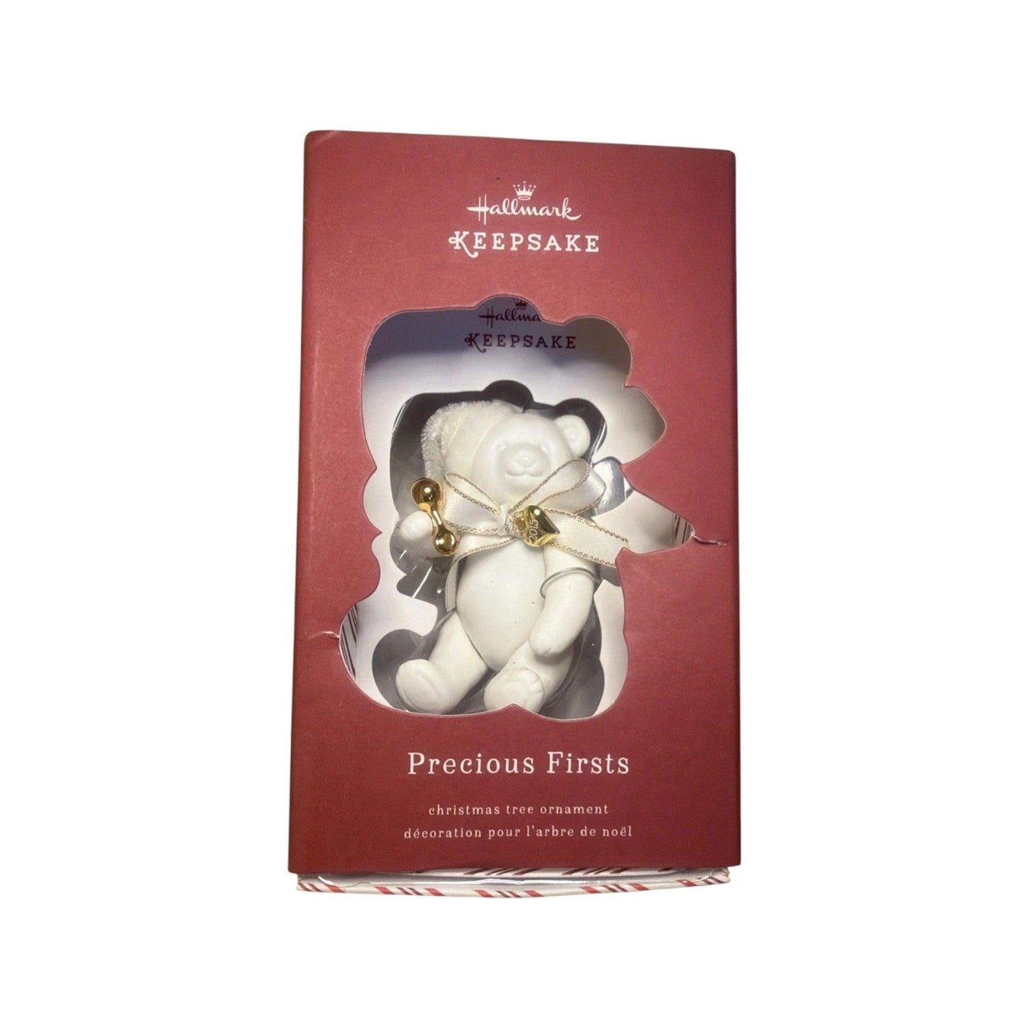 2015 Precious Firsts (Teddy Bear) Hallmark Ornament QGO1757 Image2