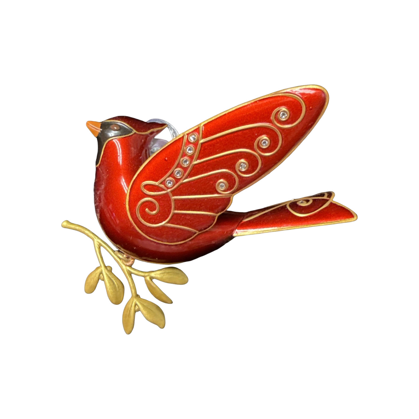 2015 Ruby Red Cardinal Hallmark Ornament (Beauty of Birds) QGO1589 Image3