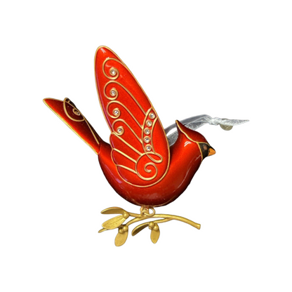 2015 Ruby Red Cardinal Hallmark Ornament (Beauty of Birds) QGO1589 Image4