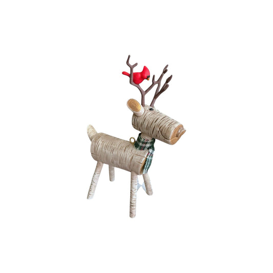 2015 Rustic Reindeer Hallmark Ornament (Reindeer) QGO1617 Image1