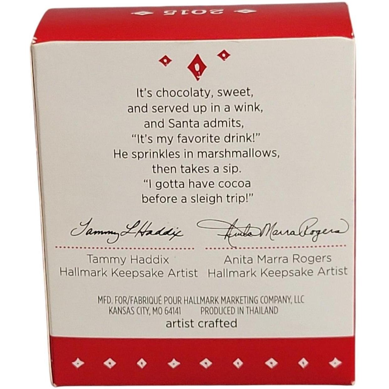 2015 Santa's Favorite Drink Hallmark Ornament (Cup) QXM8529