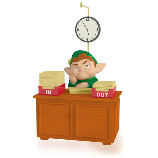 2015 Takin' Care of Business Hallmark Ornament (Elf) QGO1019 Image1