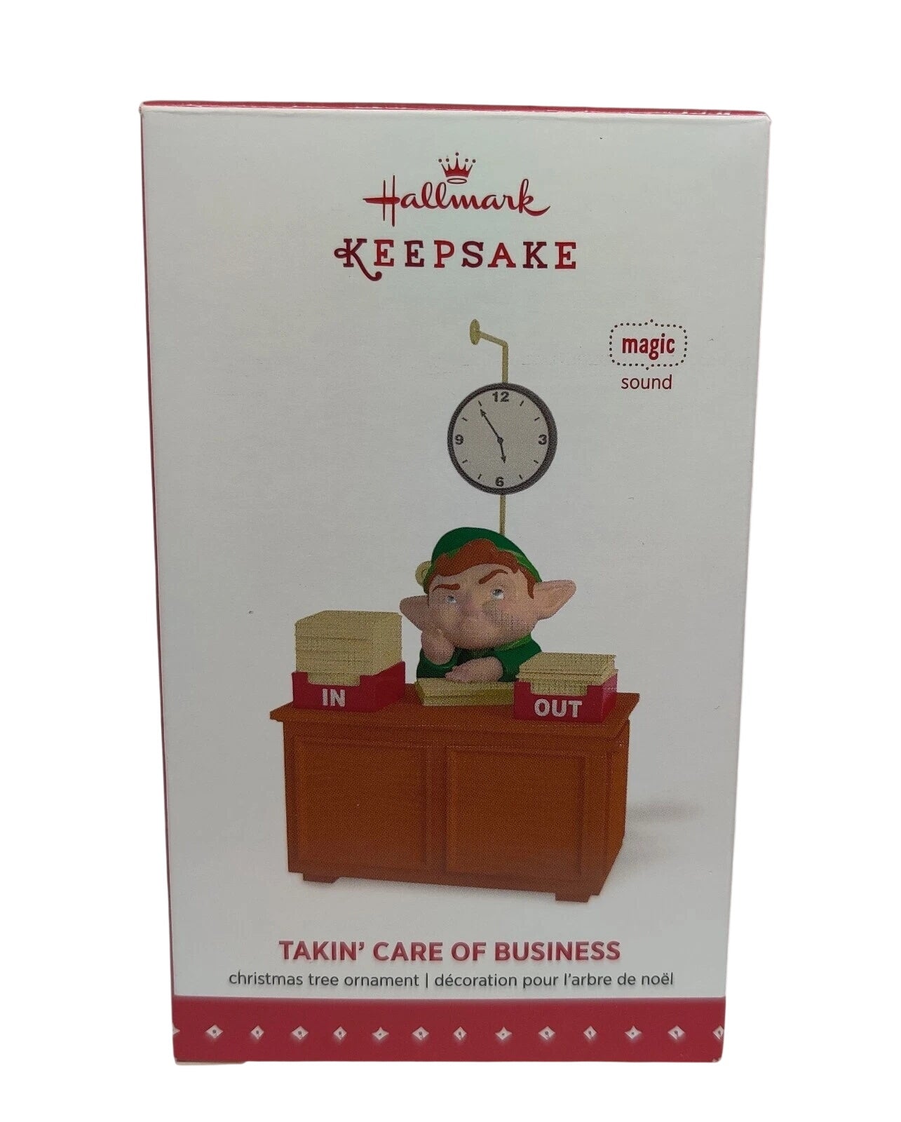2015 Takin' Care of Business Hallmark Ornament (Elf) QGO1019 Image2