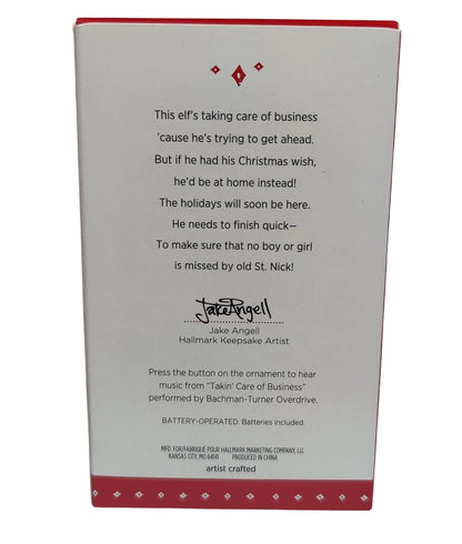 2015 Takin' Care of Business Hallmark Ornament (Elf) QGO1019 Image7