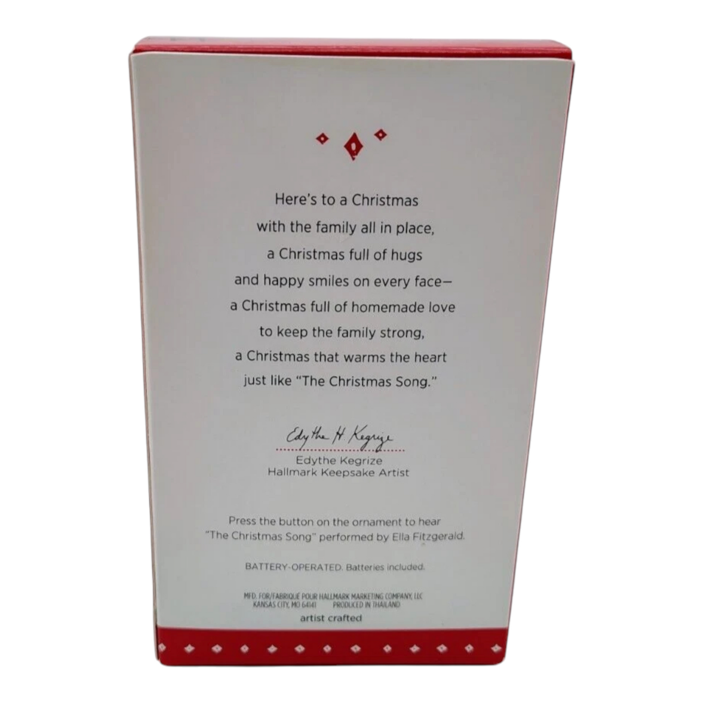 2015 The Christmas Song Hallmark Ornament (Piano) QSM7759