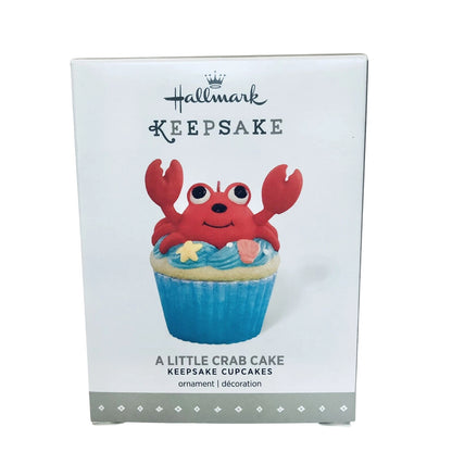 2016 A Little Crab Cake Hallmark Ornament (Keepsake Cupcake) QHA1036