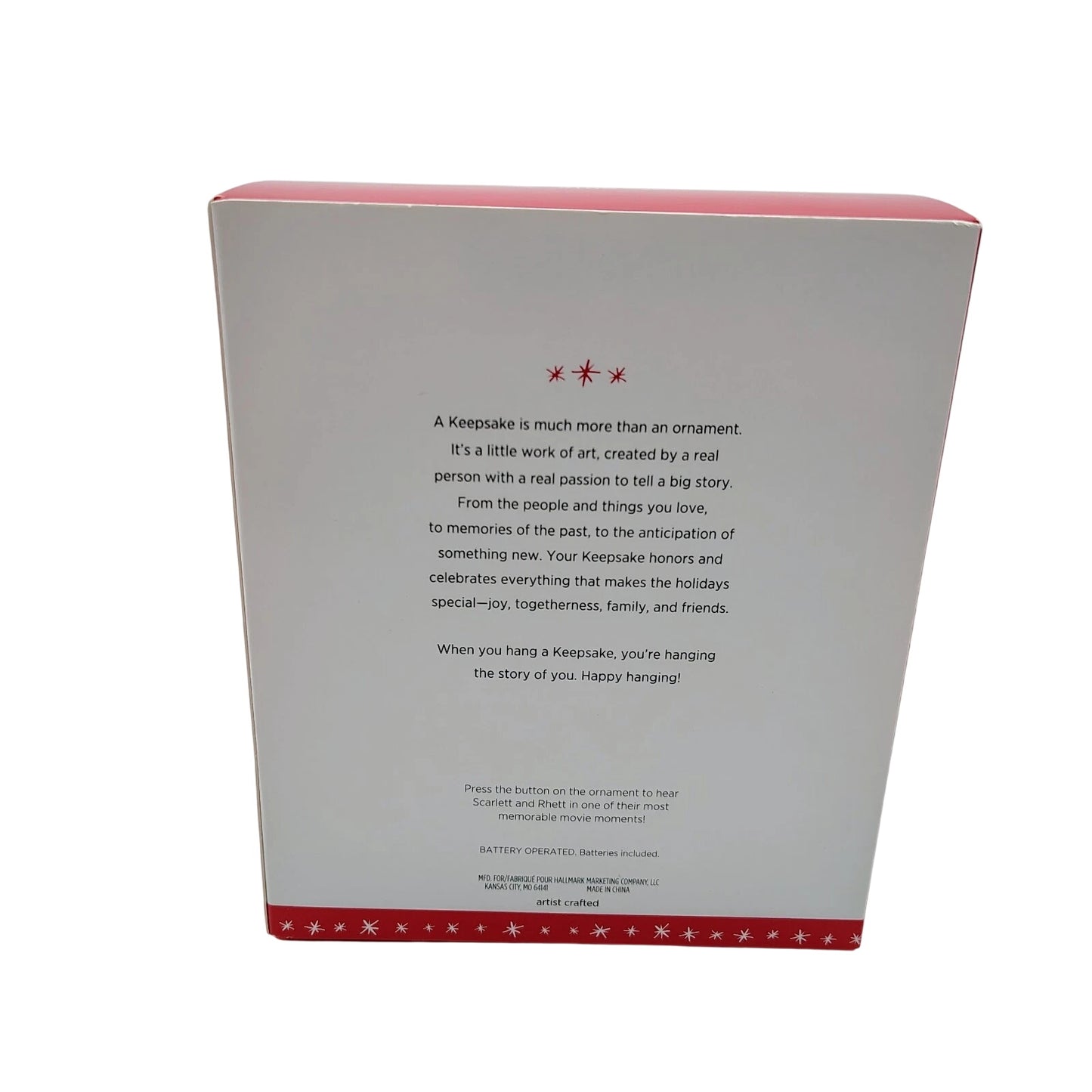 2016 An Honorable Proposal Hallmark Ornament (Gone with the Wind) QXI3041