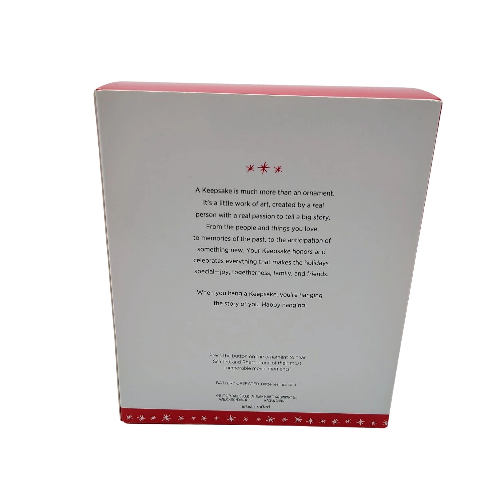 2016 An Honorable Proposal Hallmark Ornament (Gone with the Wind) QXI3041