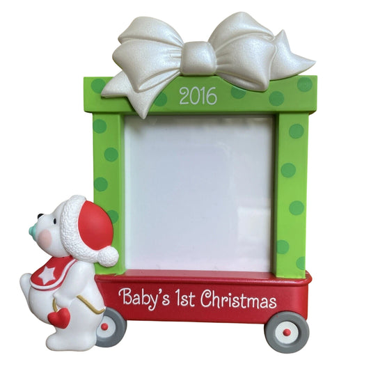 2016 Beary Cute Hallmark Ornament (Baby's First Christmas) QGO1241