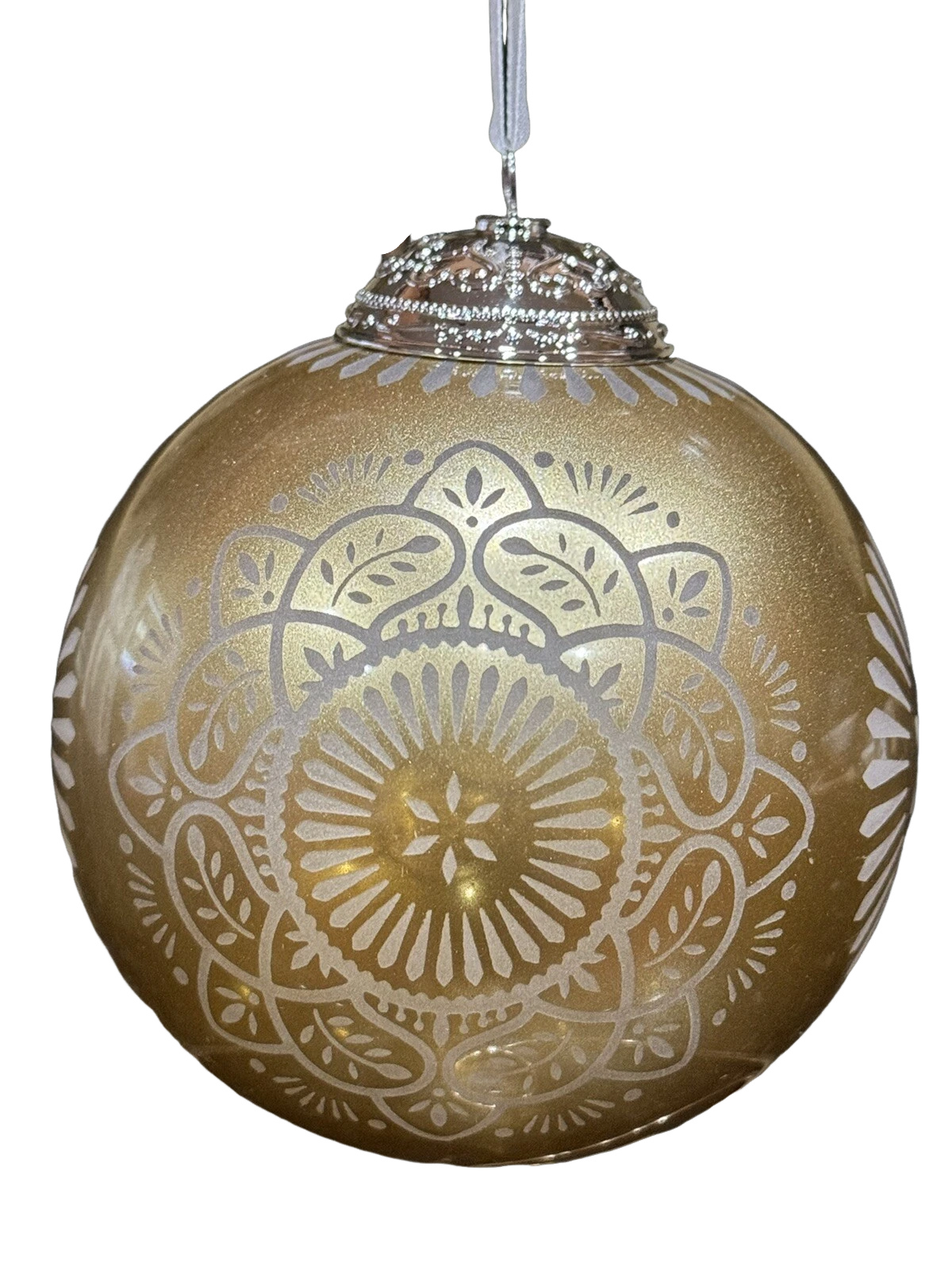 2016 Christmas Commemorative #4 - GoldGlass Ball Hallmark Ornament (Christmas Commemorative) QX9124