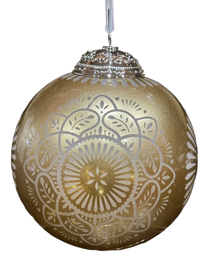 2016 Christmas Commemorative #4 - GoldGlass Ball Hallmark Ornament (Christmas Commemorative) QX9124