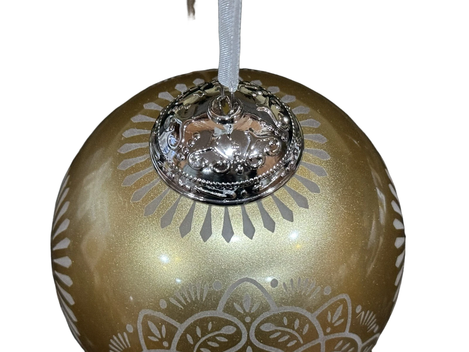 2016 Christmas Commemorative #4 - GoldGlass Ball Hallmark Ornament (Christmas Commemorative) QX9124