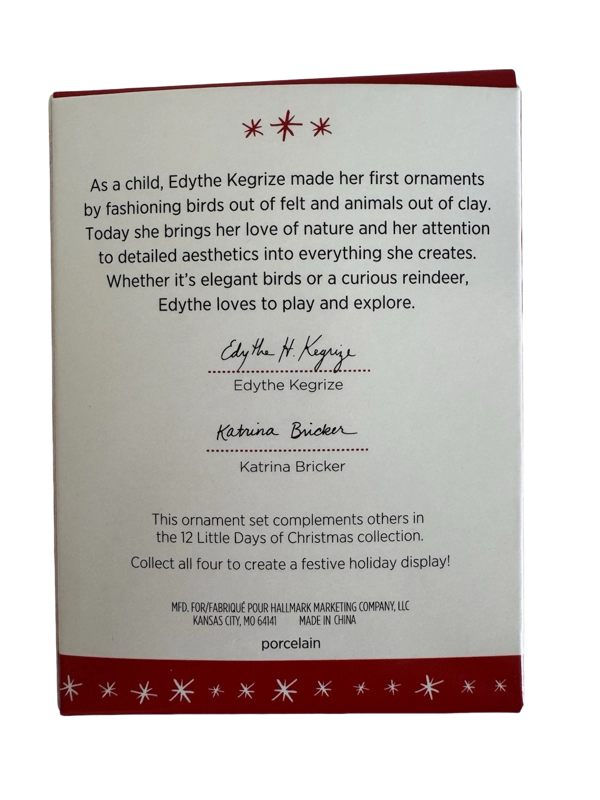 2016 Days 10-12 Hallmark Ornament (12 Little Days of Christmas) QRP5941