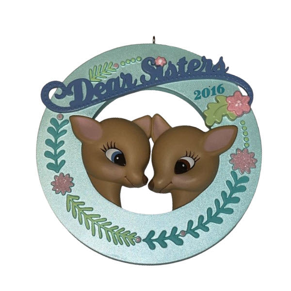 2016 Dear Sisters Hallmark Ornament (Reindeer) QGO1094