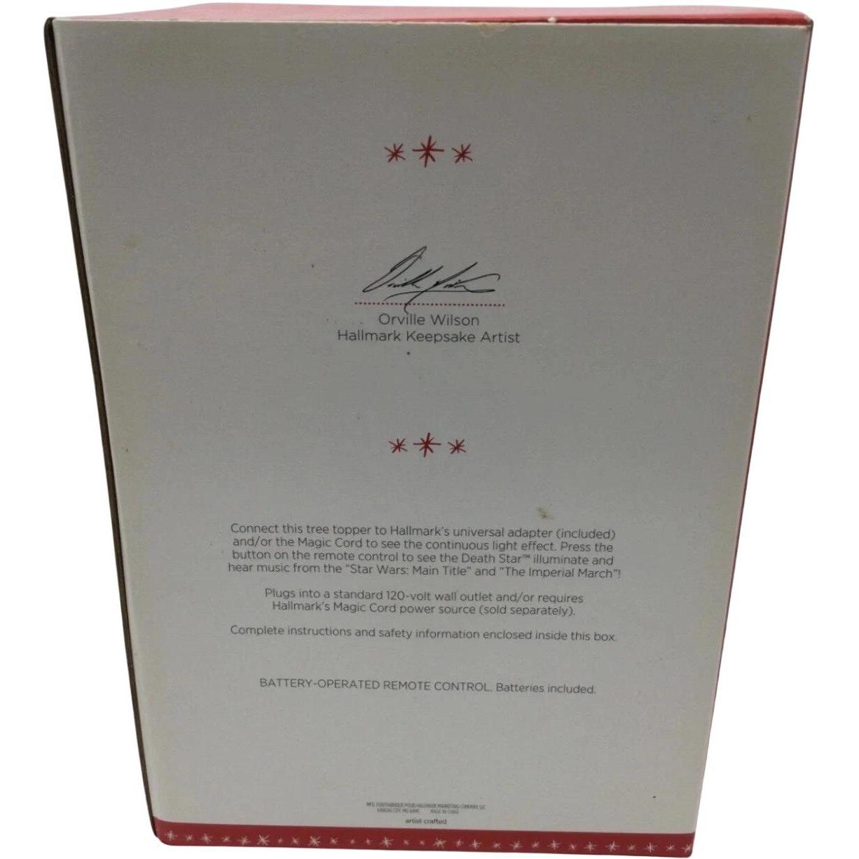 2016 Death Star Tree Topper Hallmark Ornament (Star Wars) QXI3554