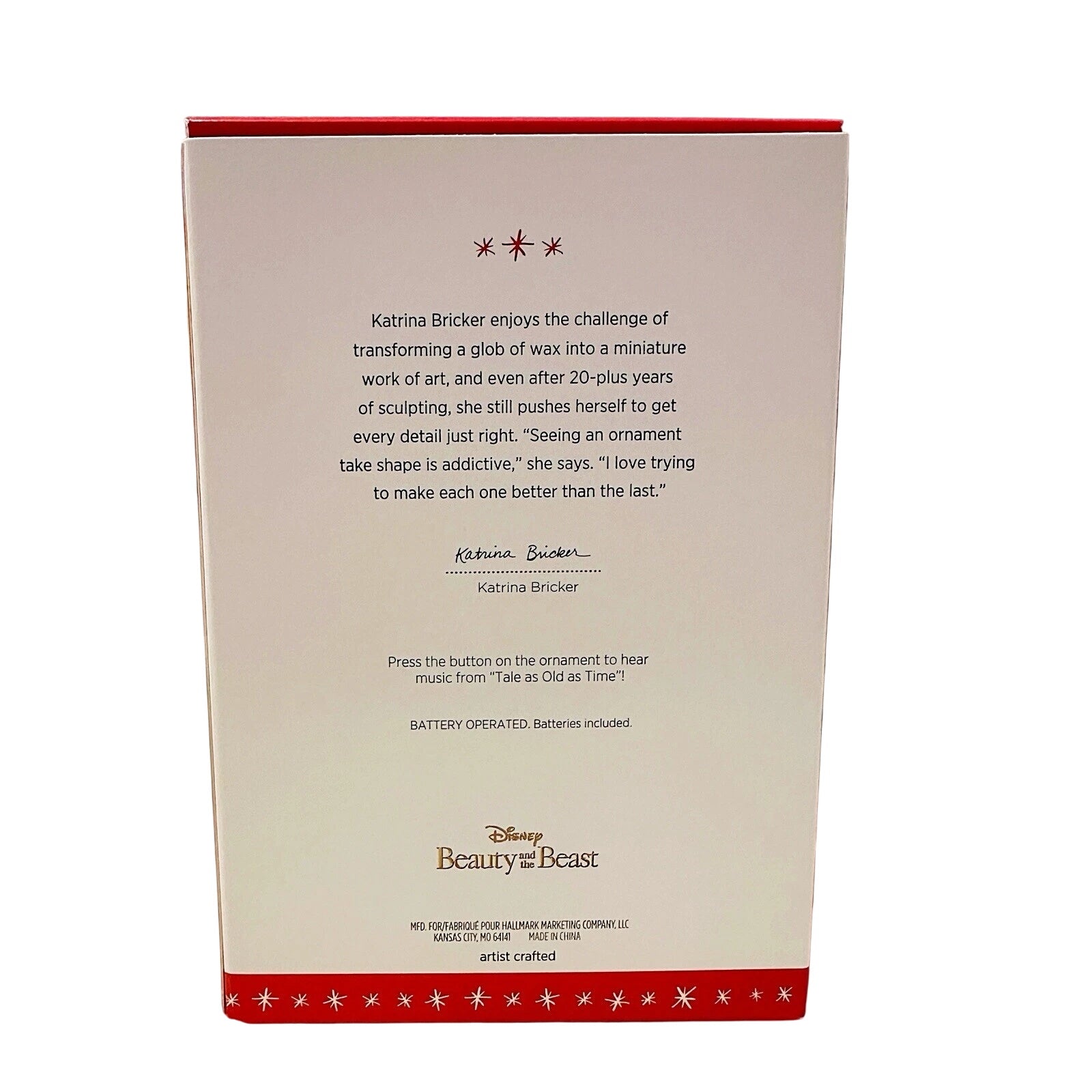 2016 Disney Beauty and the Beast Hallmark Ornament (Disney) QXD6084