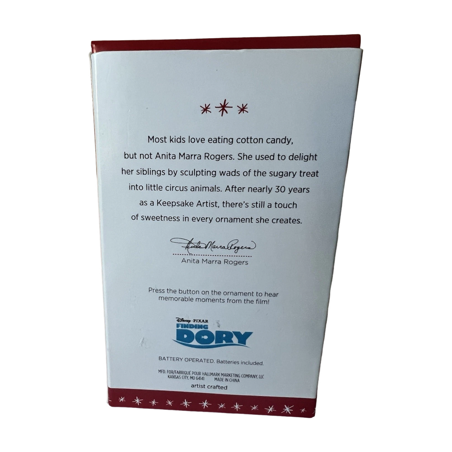 2016 Dory Hallmark Ornament (Finidng Nemo) QXD6064
