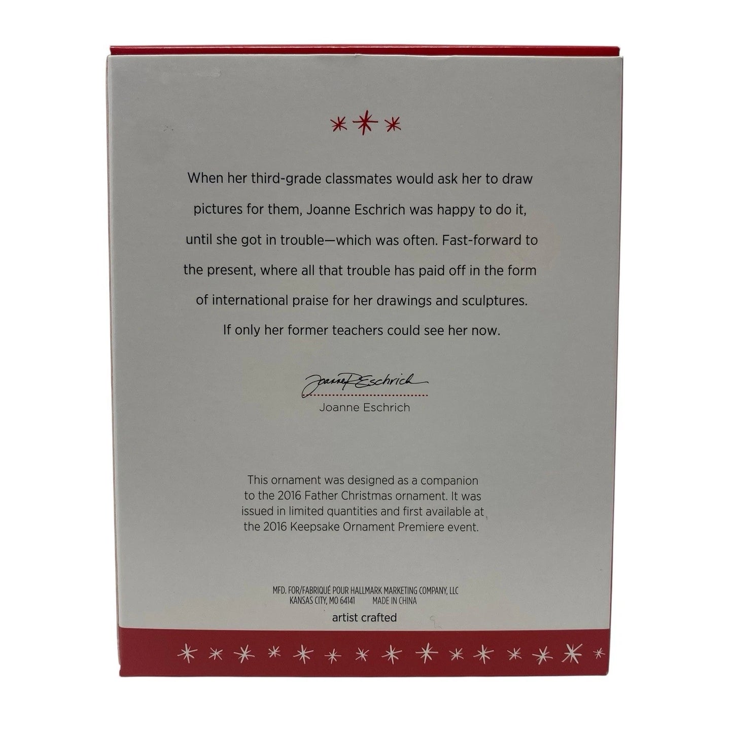 2016 Father Christmas's Reindeer Hallmark Ornament (Father Christmas) QXE3141