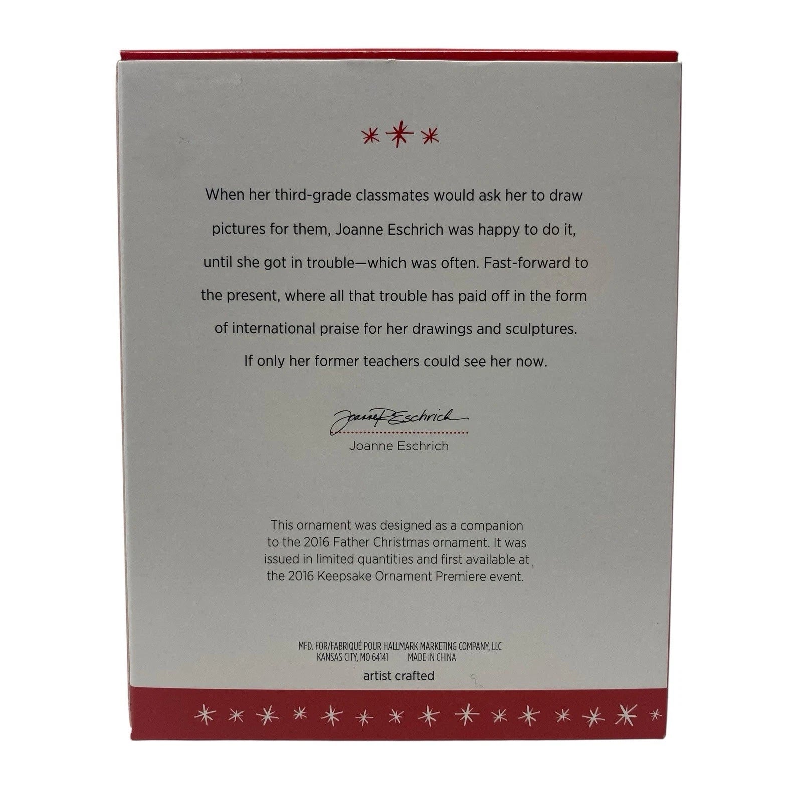 2016 Father Christmas's Reindeer Hallmark Ornament (Father Christmas) QXE3141