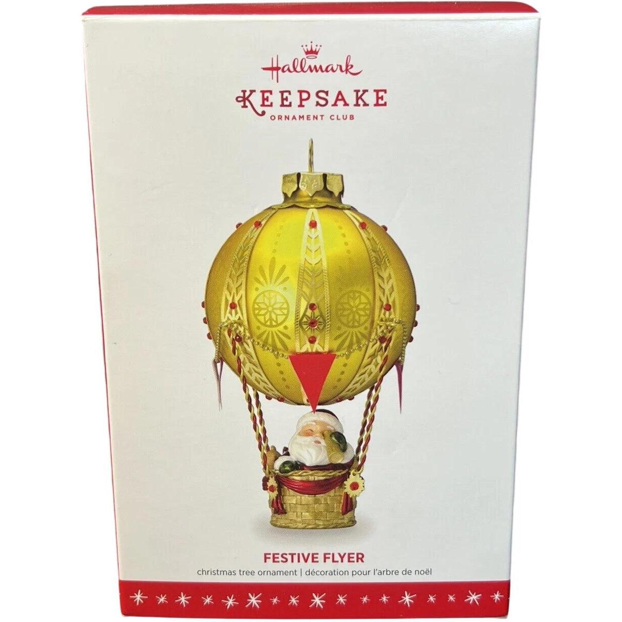 2016 Festive Flyer Hallmark Ornament (Hot Air Balloon) QXC5141