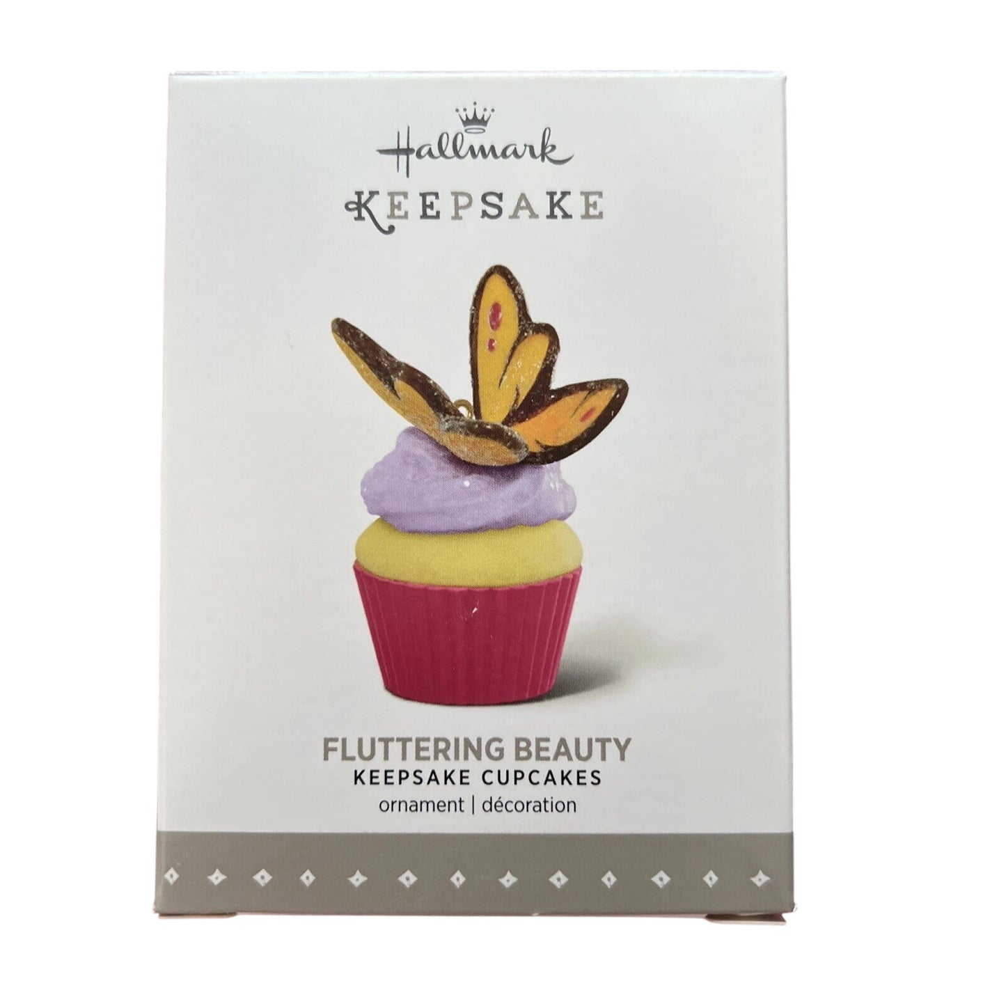 2016 Flutering Beauty Hallmark Ornament (Keepsake Cupcake) QHA1046