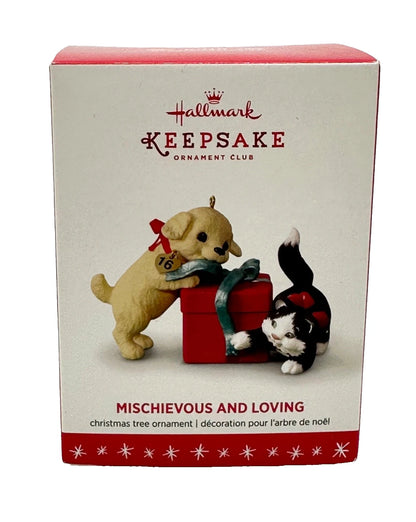 2016 Mischievous and Loving Hallmark Ornament (Mischievous Kittens / Puppy Love) QXC5154