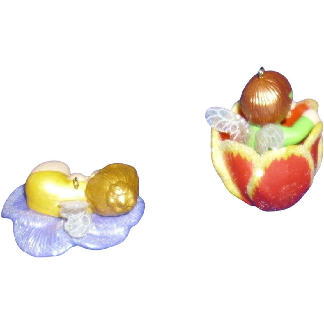 2016 Pansy and Tulip Hallmark Ornament (Baby Fairy Messengers) QHG1201