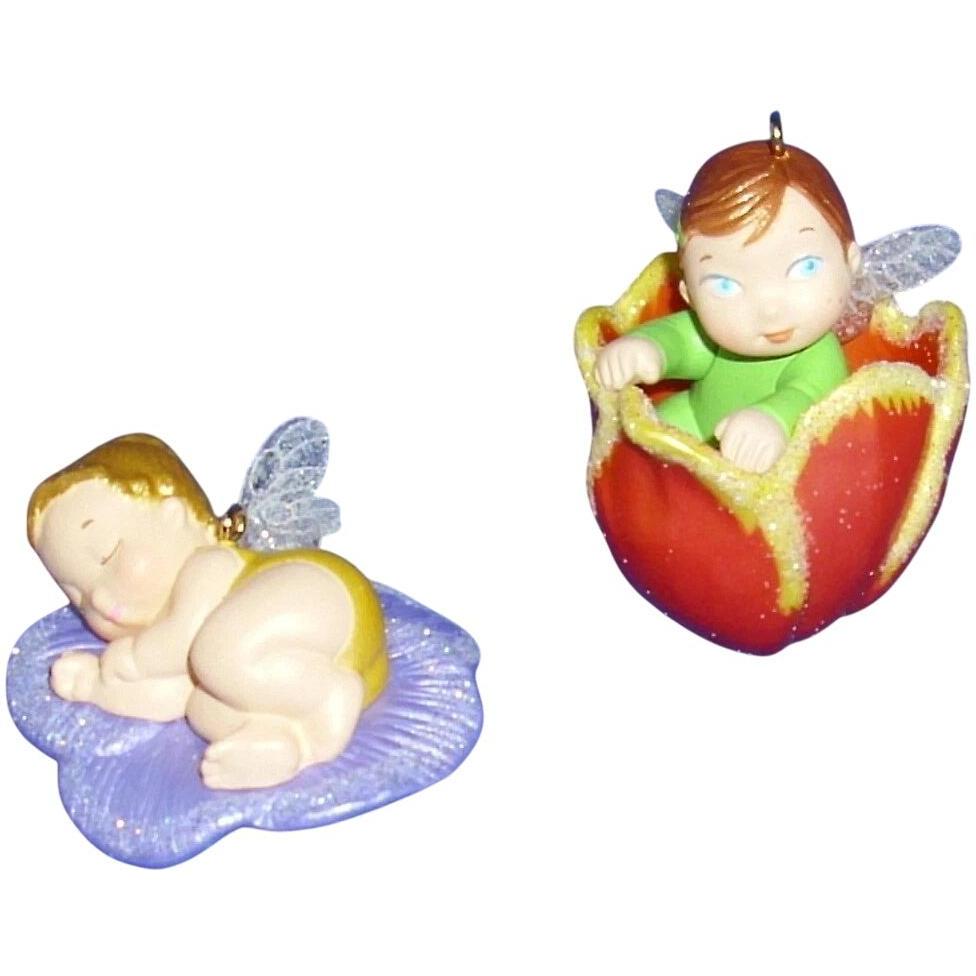 2016 Pansy and Tulip Hallmark Ornament (Baby Fairy Messengers) QHG1201
