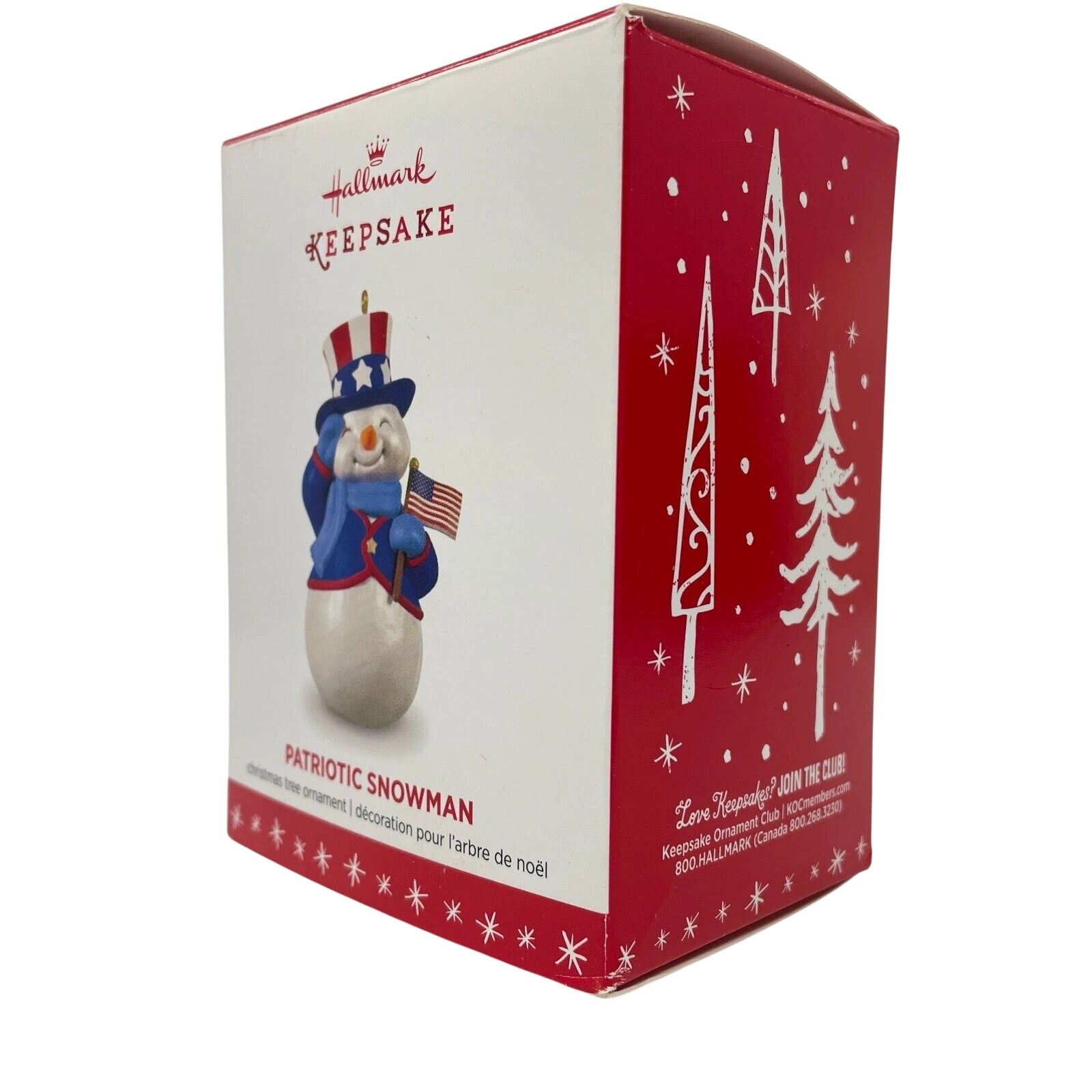 2016 Patriotic Snowman Hallmark Ornament (Snowmen) QGO1581