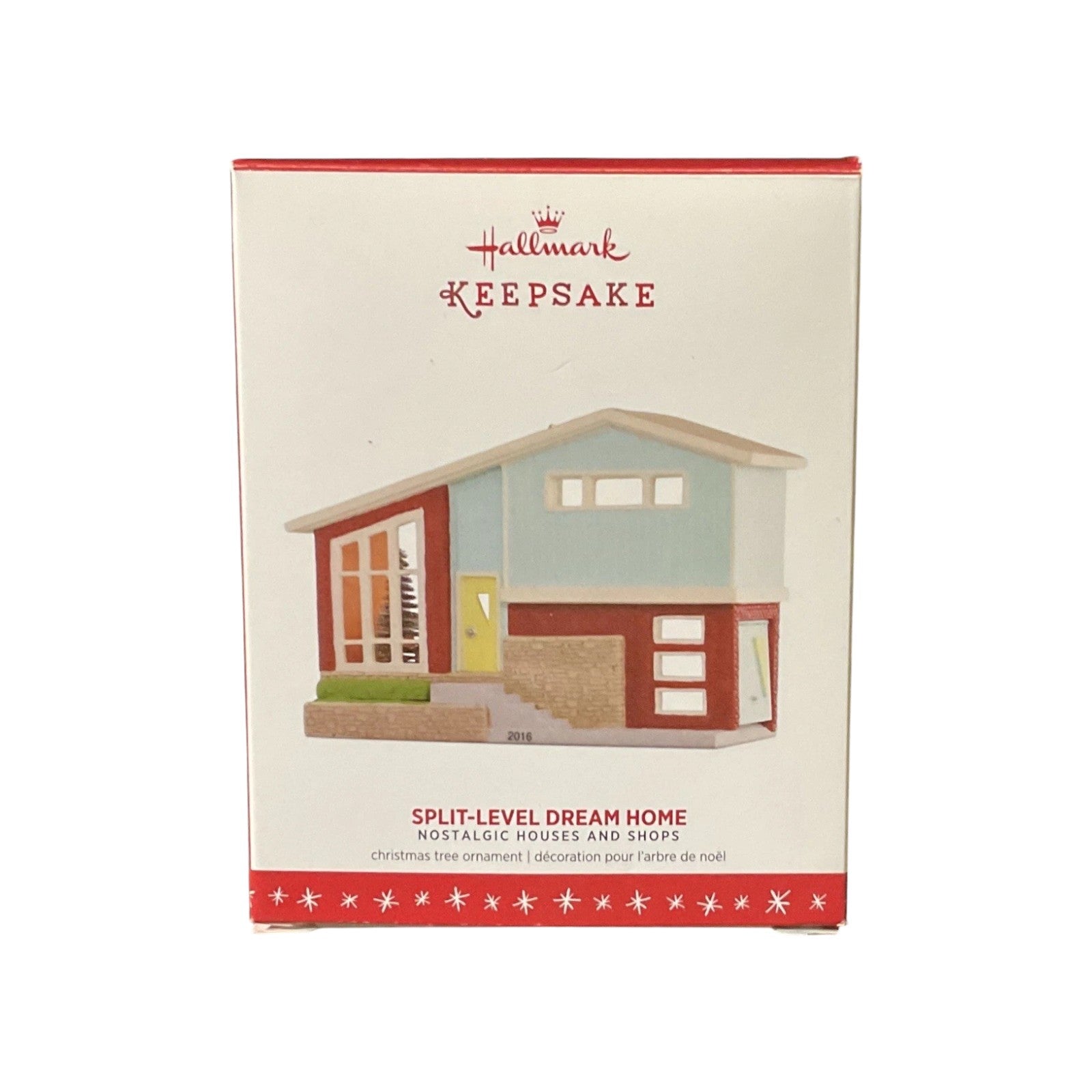 2016 Split-Level Dream Home Hallmark Ornament (Nostalgic Houses and Shops) QX9001