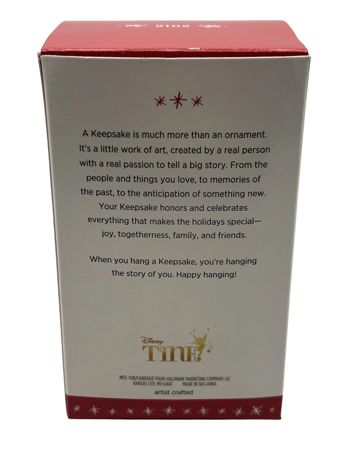 2016 Tink for the Holidays Hallmark Ornament (Tinker Bell) QXD6101