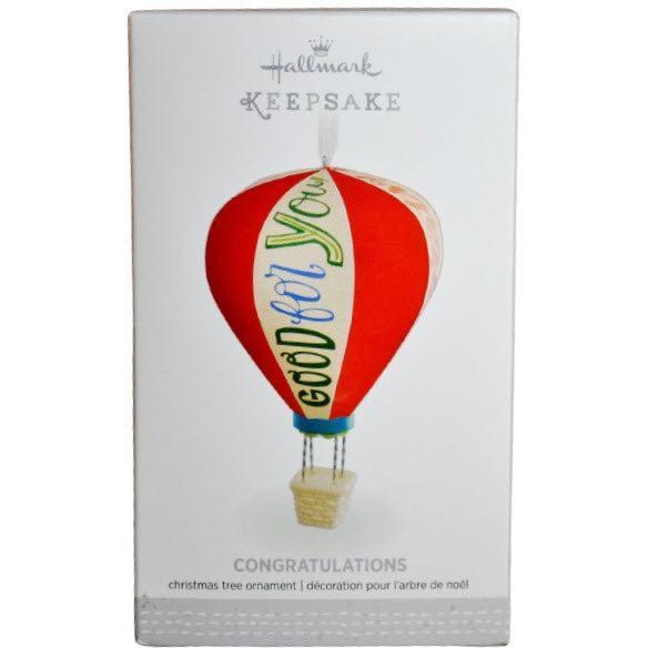 2016 Congratulations Hallmark Ornament (Hot Air Balloon) QHX1111