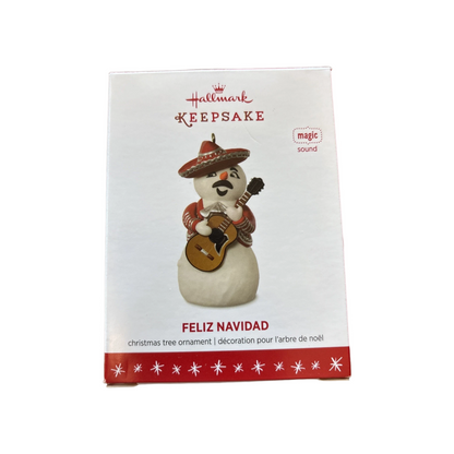 2016 Feliz Navidad Hallmark Ornament (Snowmen) QGO1024 Image2