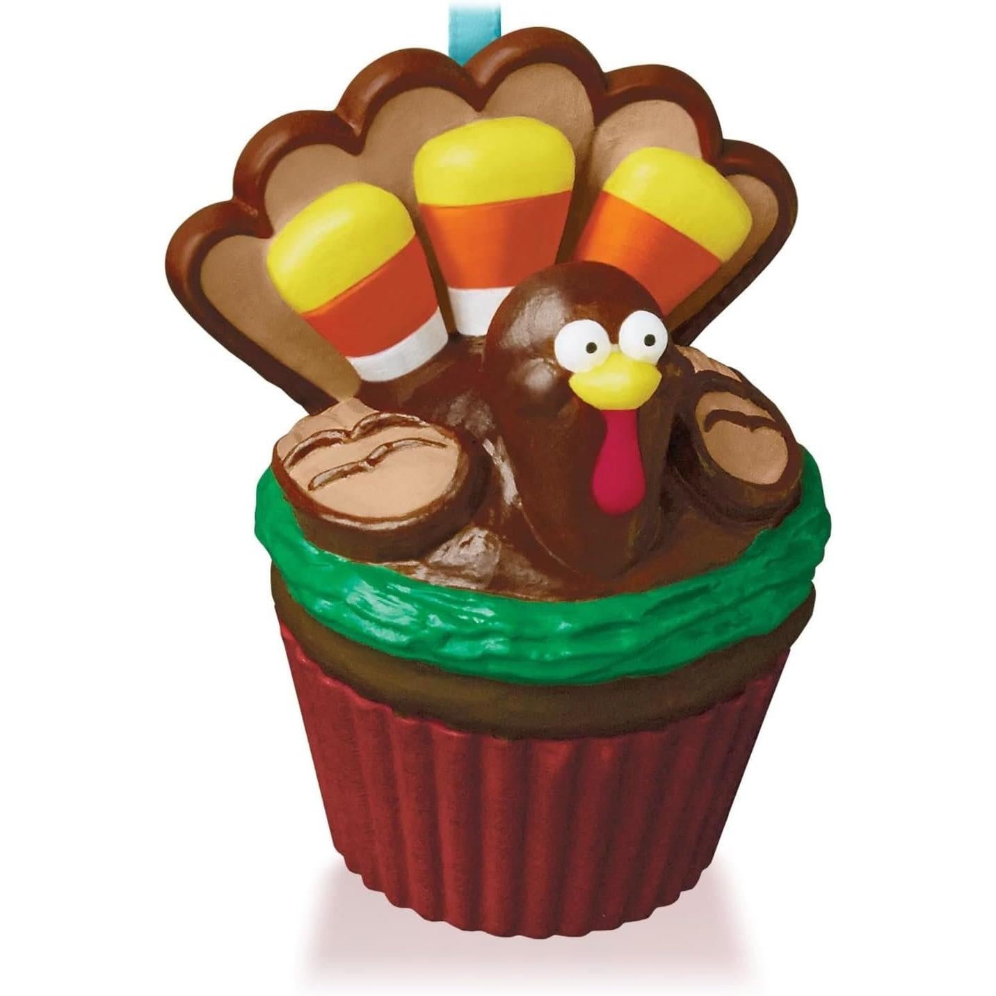 2016 Grateful Gobbler Hallmark Ornament (Keepsake Cupcake) QHA1039