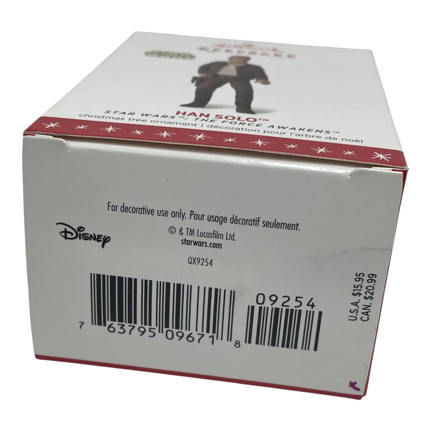 2016 Han Solo Hallmark Ornament (Star Wars) QX9254