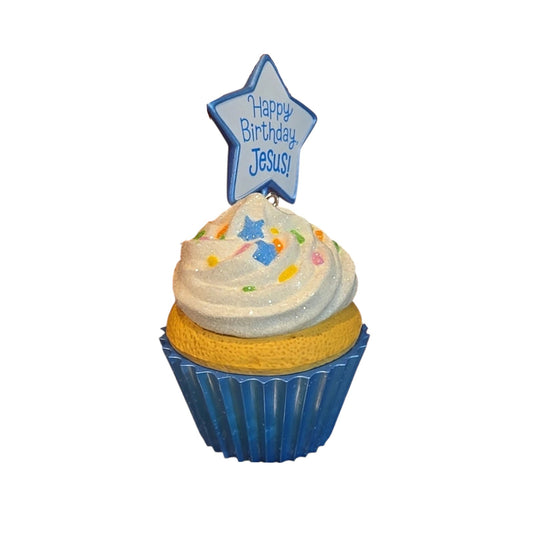 2016 Happy Birthday, Jesus! (Cupcake) Hallmark Ornament QGO1404 Image1