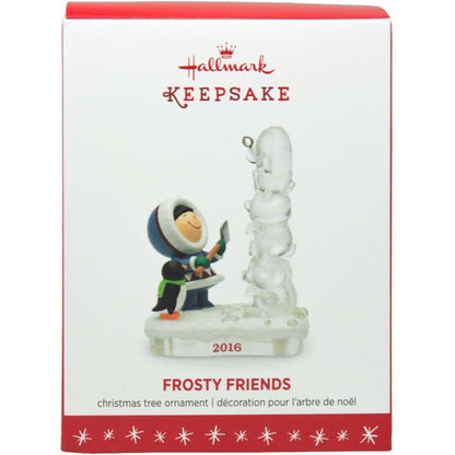 2016 Ice Sculpture Hallmark Ornament (Frosty Friends) QX9131