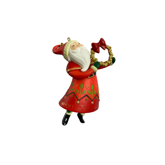 2016 Jingle All the Way Santa Hallmark Ornament (Santa Claus) QGO1474 Image1