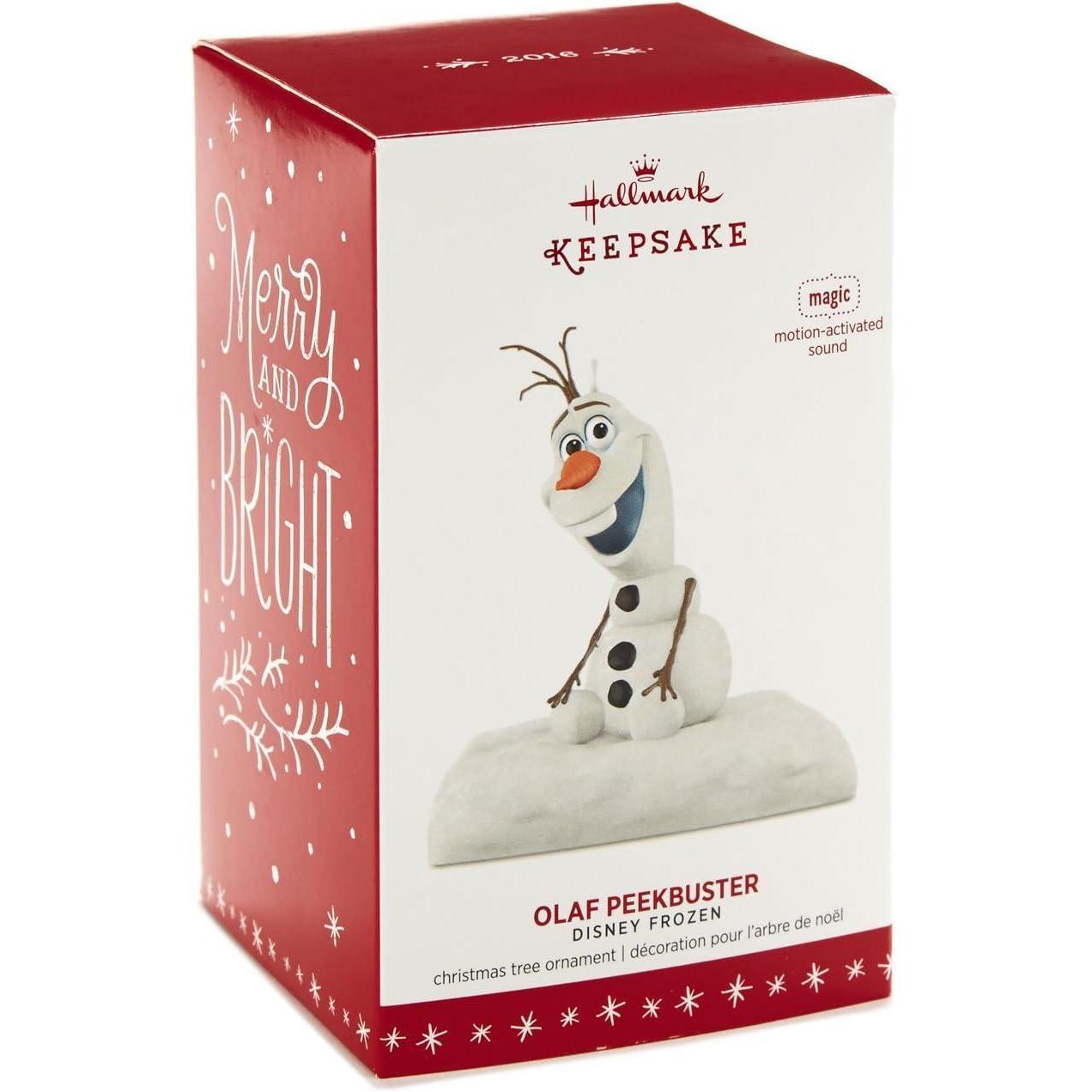 2016 Olaf Peekbuster Hallmark Ornament (Frozen) QXD6154