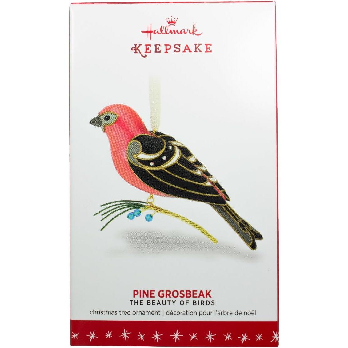 2016 Pine Grosbeak Hallmark Ornament (Beauty of Birds) QX9111