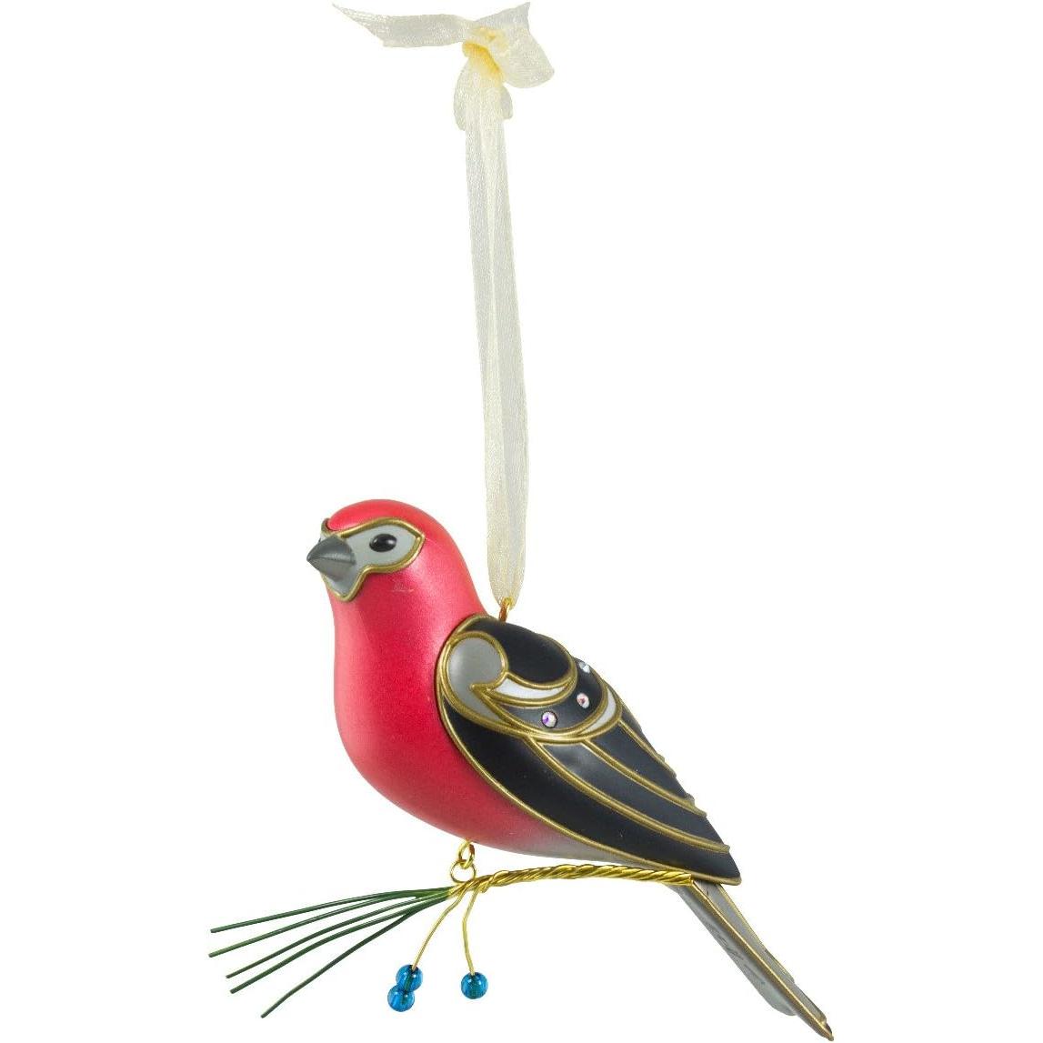 2016 Pine Grosbeak Hallmark Ornament (Beauty of Birds) QX9111