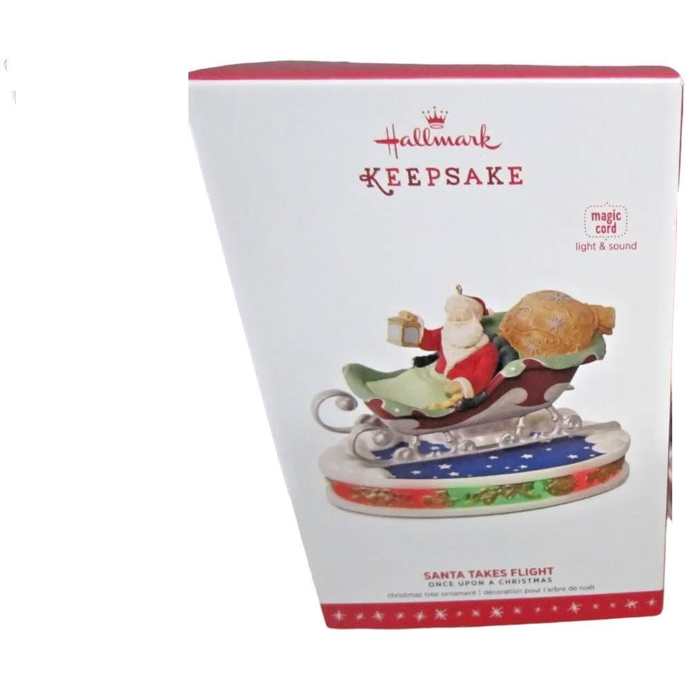 2016 Santa Takes Flight Hallmark Ornament (Once Upon a Christmas) QX9084