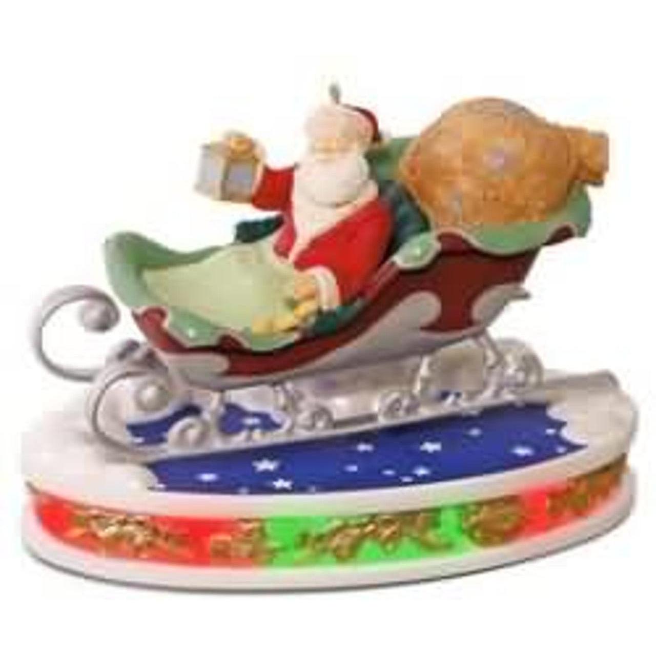 2016 Santa Takes Flight Hallmark Ornament (Once Upon a Christmas) QX9084