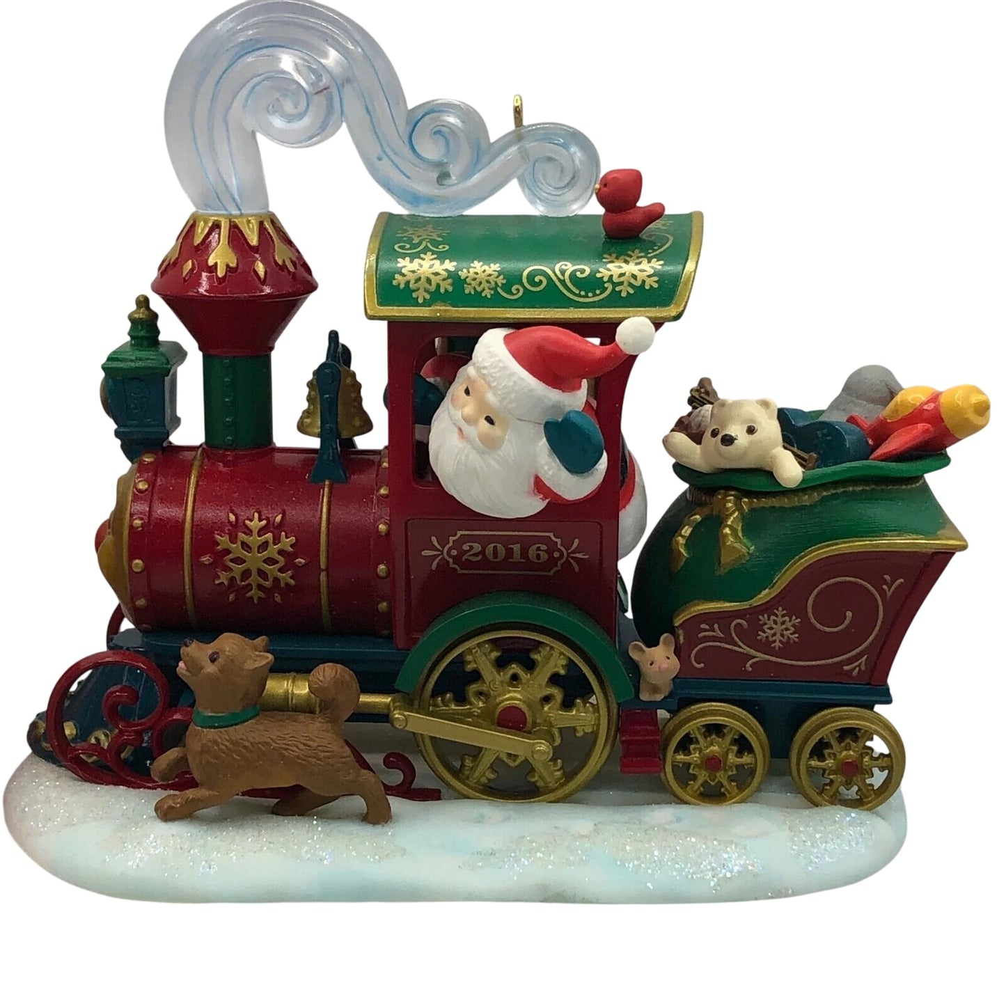 2016 Santa's Christmas Train Hallmark Ornament (Train) QXC5114