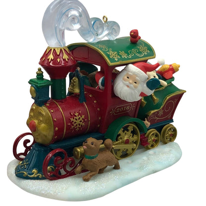 2016 Santa's Christmas Train Hallmark Ornament (Train) QXC5114