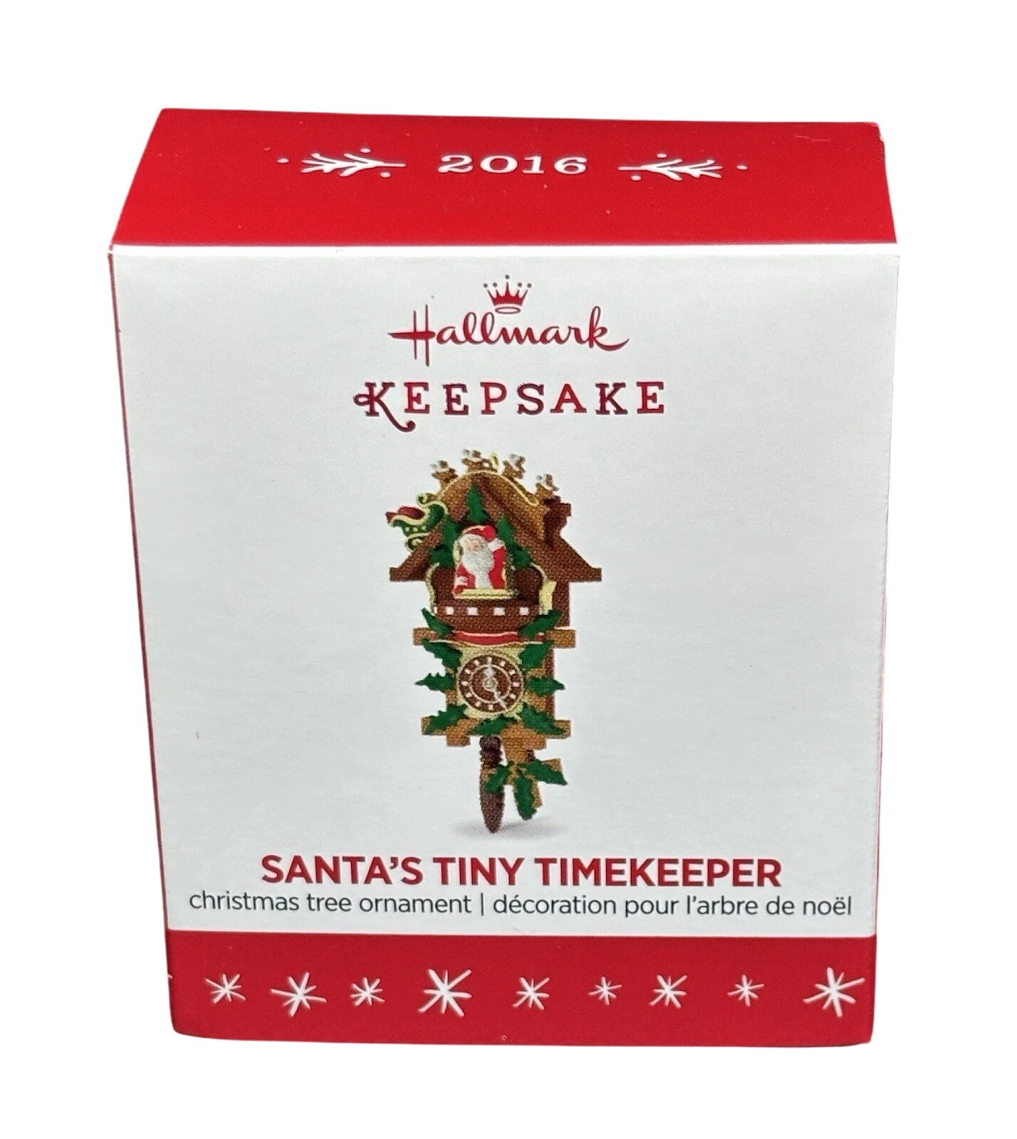 2016 Santa's Tiny Timekeeper Hallmark Ornament (Clock) QXM8594