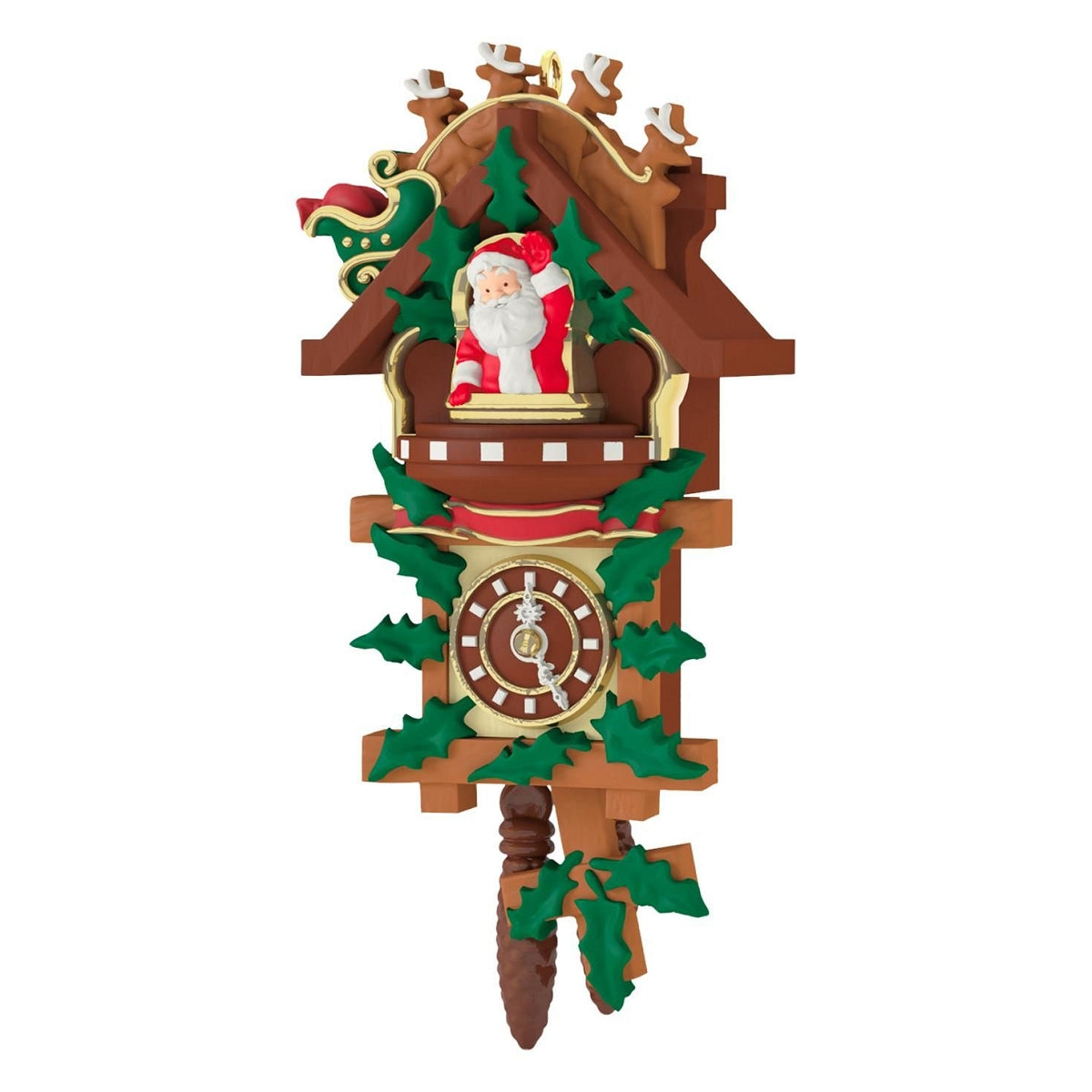 2016 Santa's Tiny Timekeeper Hallmark Ornament (Clock) QXM8594