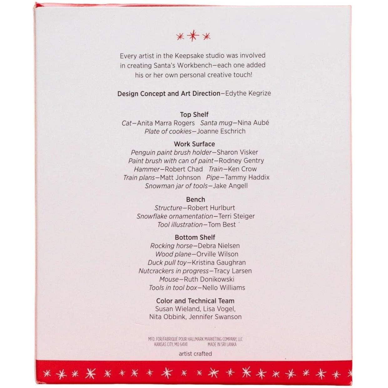 2016 Santa's Workbench Hallmark Ornament (Santa's Workbench) QXC5144