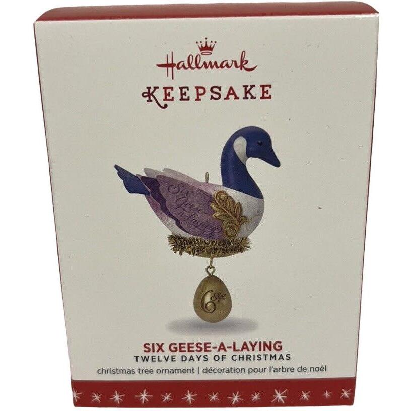 2016 Six Geese-A-Laying Hallmark Ornament (Twelve Days of Christmas) QX9161
