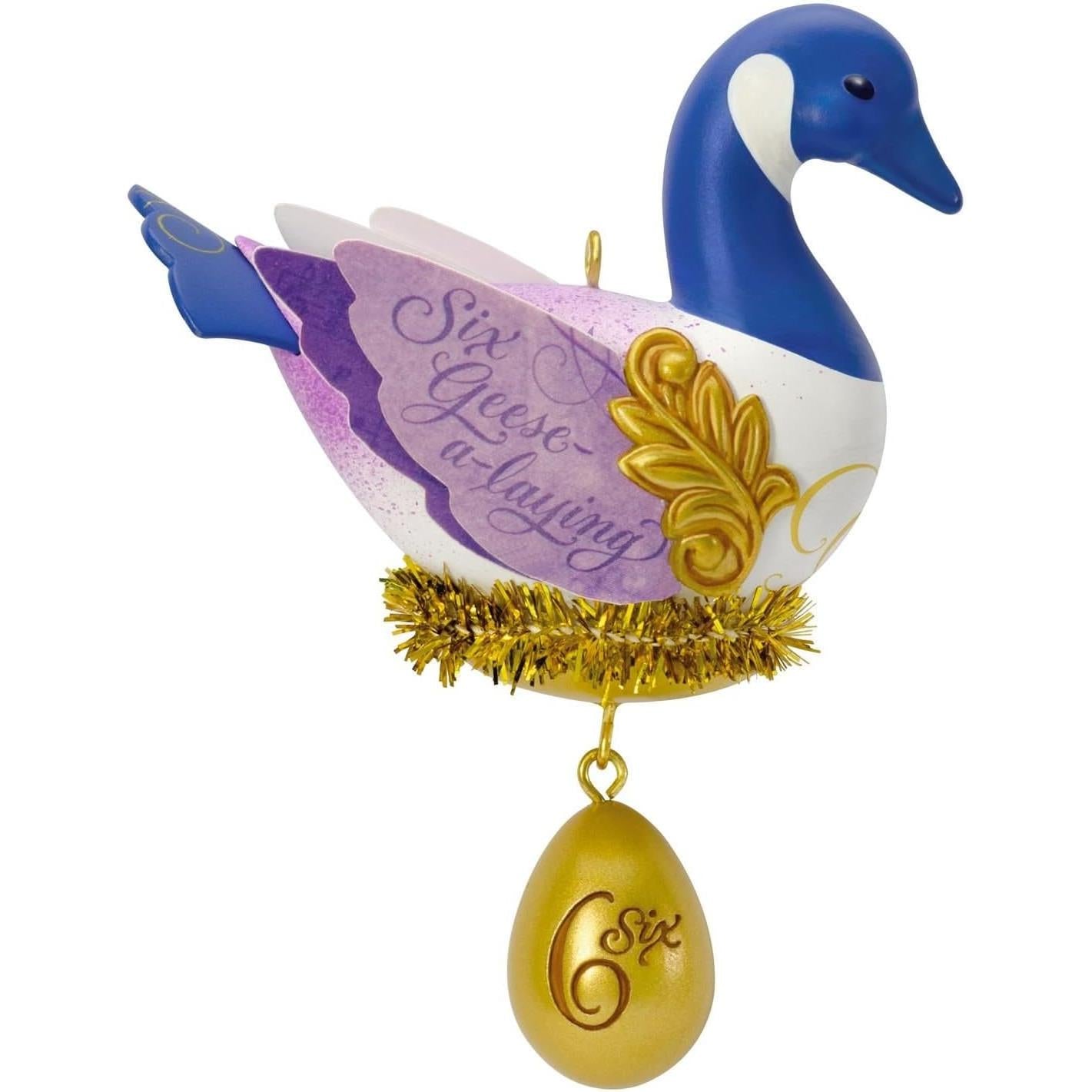 2016 Six Geese-A-Laying Hallmark Ornament (Twelve Days of Christmas) QX9161